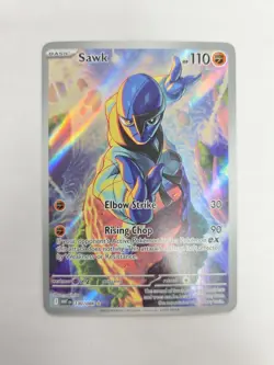 Pokemon Sawk Illustration Rare Card 130/086 White Flare - Image 1