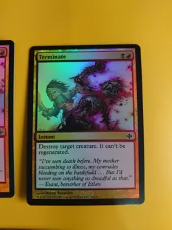 Terminate x3 Instant Alara Reborn. Magic the Gathering FOIL 3 Card. - Image 3