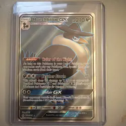 Pokemon Card Honchkrow GX 202/214 Unbroken Bonds Holo Full Art NM - Image 1