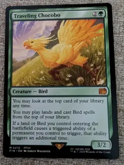 TRAVELING CHOCOBO (Regular) Non-Foil - NM (FINAL FANTASY MTG) (210) - Image 1