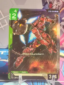 Red Gundam (C+) ST06-006 Gundam TCG Card Game *Dual Impact* *English* - Image 1