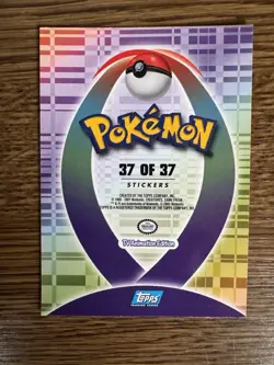 Pokemon Topps Ho-oh #250 Sticker Card 37 of 37 - Image 2