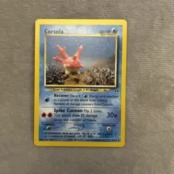 Corsola 37/75 | Neo Discovery | Non Holo Pokemon Card LP - Image 1