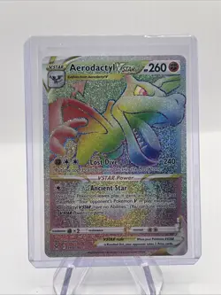 Aerodactyl VSTAR 199/196 Lost Origin Rainbow Secret Rare Pokemon TCG Card NM - Image 1