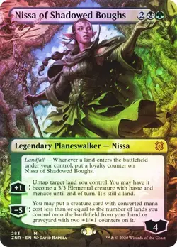 Zendikar Rising MTG Foil Nissa of Shadowed Boughs Magic - Image 1