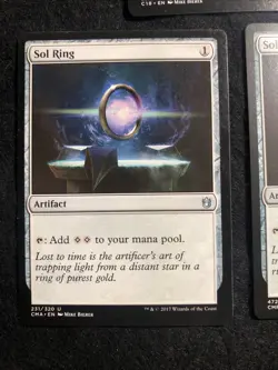 x3 NM Sol Ring Lot Commander Staple MTG TCG (Check Pics) - Image 2
