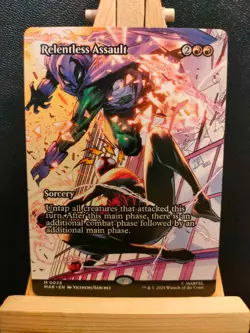 Relentless Assault Spider-Man - Borderless Full Art - Mythic - NM (see pics) MTG - Image 1