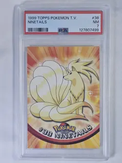 1999 Pokemon Topps Ninetails T.V. #38 - PSA 7 - NM - Image 1