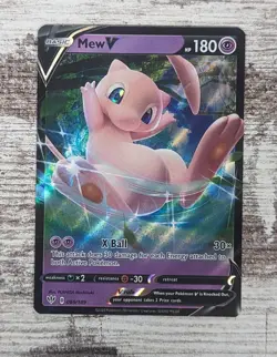 Pokemon Mew V 069/189 Sword & Shield Darkness Ablaze ULTRA RARE - Image 1