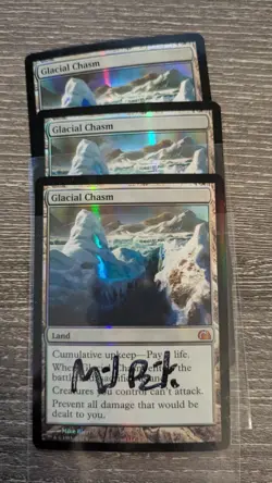 Glacial Chasm Foil MTG Signed (One Copy) - Image 1