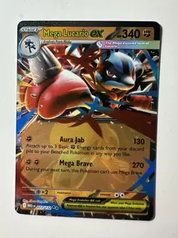 Mega Lucario Ex 77/132 Mega Evolution MEG -Near Mint- Pokemon TCG - Image 1