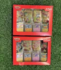 Lot of 2 / Pokemon TCG: Scarlet & Violet 151 Mini-Tins 4 Pack SAMS CLUB/ In Hand - Image 1