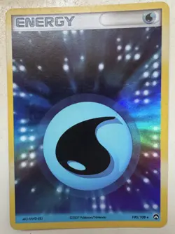 2007 Pokemon, EX Power Keepers, #105/108 Water Energy, Holo Rare - Image 1