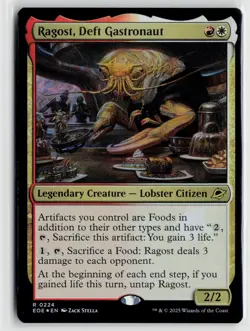 MTG Edge Of Eternities Ragost, Deft Gastronaut Foil x1 NM - Image 1