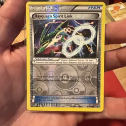 Pokemon TCG - Rayquaza Spirit Link 87/108 - Reverse Holo Rare - XY Roaring Skies - Image 1