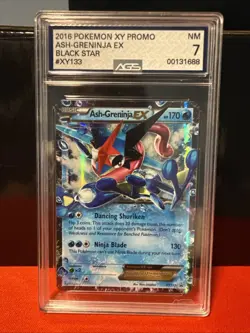 2016 Pokemon XY Ash-Greninja EX Black Star Promo #XY133 AGS 7 NM - Image 1