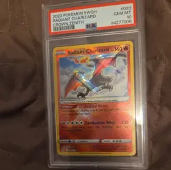 Pokemon Radiant Charizard Crown Zenith Holo #020 PSA 10 Gem Mint - Image 1