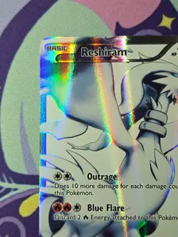 Pokemon TCG Black & White Full Art Reshiram 113/114 Holo Lightly Played - Image 2