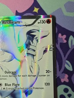 Pokemon TCG Black & White Full Art Reshiram 113/114 Holo Lightly Played - Image 3