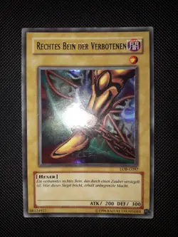 Yu-Gi-Oh! Rechtes Bein der Verbotenen, LOB-G097, UR, 2. Auflage, Deutsch, NM-EX - Image 2