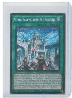 (1) Yu-Gi-Oh! TCG Artmage Academic Arcane Arts Acropolis DUAD-EN054 Secret Rare - Image 1