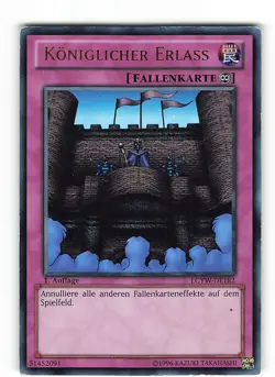 Yugioh KONIGLICHER ERLASS , lcyw-de182 Ultra Rare deutsch Excellent 1. Auflage - Image 1
