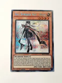 Yugioh Sky Striker Ace - Roze MP21-EN005 PRISMATIC SECRET RARE 1st Edition MINT - Image 1