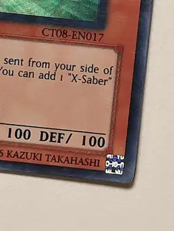 Yugioh XX-Saber Darksoul CT08-EN017 SUPER RARE NM Limited Edition - Image 2