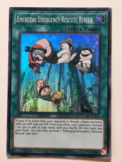 Yugioh Emerging Emergency Rescute Rescue MACR-ENSE3 SUPER RARE NM Limited Ed - Image 1