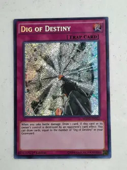 Yugioh Dig Of Destiny MVP1-ENS22 SECRET RARE 1st Edition NM Free Shipping - Image 1