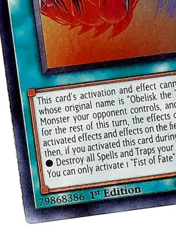 Yugioh Fist of Fate EGO1-EN003 ULTRA RARE 1st Edition MINT - Image 3