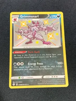 C8 POKEMON CARD GRIMMSNARL SV085 SHINING FATES SHINY VAULT NM-M HOLO RARE - Image 1