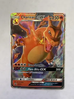 Pokemon TCG Charizard GX Full Art Holo Card SM211 Sun & Moon Black Star Promo - Image 1