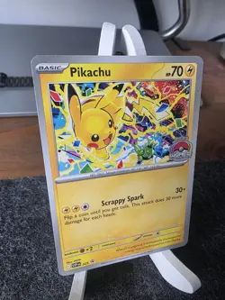 Pokemon Pikachu TCG SVP 225 2025 Worlds Promo Card NM Condition - Image 3