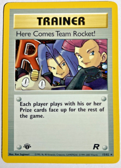 Pokemon TCG Here Comes Team Rocket 1st Edition Rare Holo Card #15/82 Team Rocket - Image 1