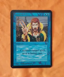 COUNTERSPELL - MtG ALPHA - Magic the Gathering card EX/MP - Image 1