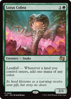 Lotus Cobra #685 | Near Mint | Foundations Jumpstart Magic MTG - Image 1