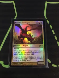 MTG Magic The Gathering Broodmate Dragon Foil Promo Jund Dragon Commander - Image 1