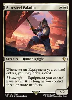 1x Puresteel Paladin NM Eng MTG - Commander Final Fantasy - Image 1