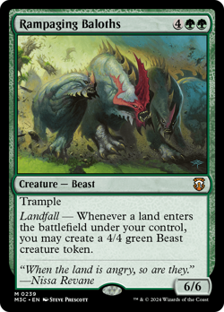 Rampaging Baloths #239 | Near Mint | Modern Horizons 3 Commander Magic MTG - Image 1
