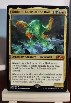 MTG Omnath Locus Of The Roil Core Set 2020 LP X1 Magic The Gathering - Image 1