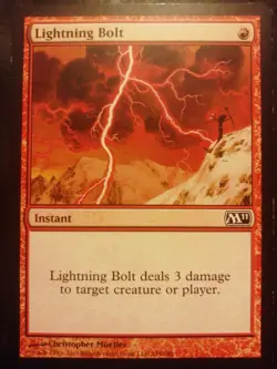 MTG Lightning Bolt / Relampago - M11 - ENGLISH EXCELLENT - Image 1