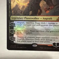 MTG FOIL Angrath, Minotaur Pirate - Rivals of Ixalan #201. NM - Image 5