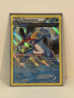 Pokemon TCG Swampert 36/160 Primal Clash Holo Moderately Played - Image 1