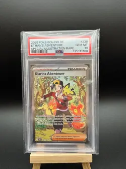 PSA 10 Ethans Adventure 236/182 SIR Destined Rivals Pokemon TCG German - Image 1