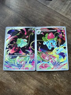 Bulbasaur 133/132 Ivysaur 134/132 IR Set Mega Evolution Pokemon TCG English MINT - Image 1