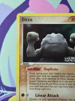 Pokemon TCG EX Delta Species Ditto (Geodude) 62/113 Reverse Holo Excellent - Image 2