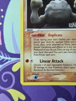Pokemon TCG EX Delta Species Ditto (Geodude) 62/113 Reverse Holo Excellent - Image 5