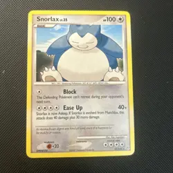 Pokemon TCG Diamond & Pearl Snorlax 37/130 Non-Holo Rare LP - Image 1
