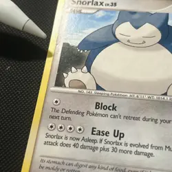 Pokemon TCG Diamond & Pearl Snorlax 37/130 Non-Holo Rare LP - Image 2